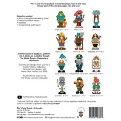 Nurse Gnome Precut Fused Applique Pack -Clover Outlet Store 02291a0d b0e1 3093 a348 74d160b097b8