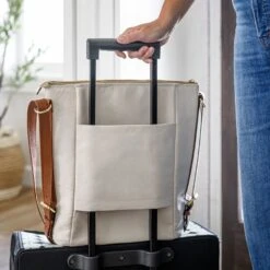 Misty Backpack Shoulder Bag Kit - Bone Faux Waxed Canvas -Clover Outlet Store 0753a71d c81f 3f85 b1c2 f975a0d99aed