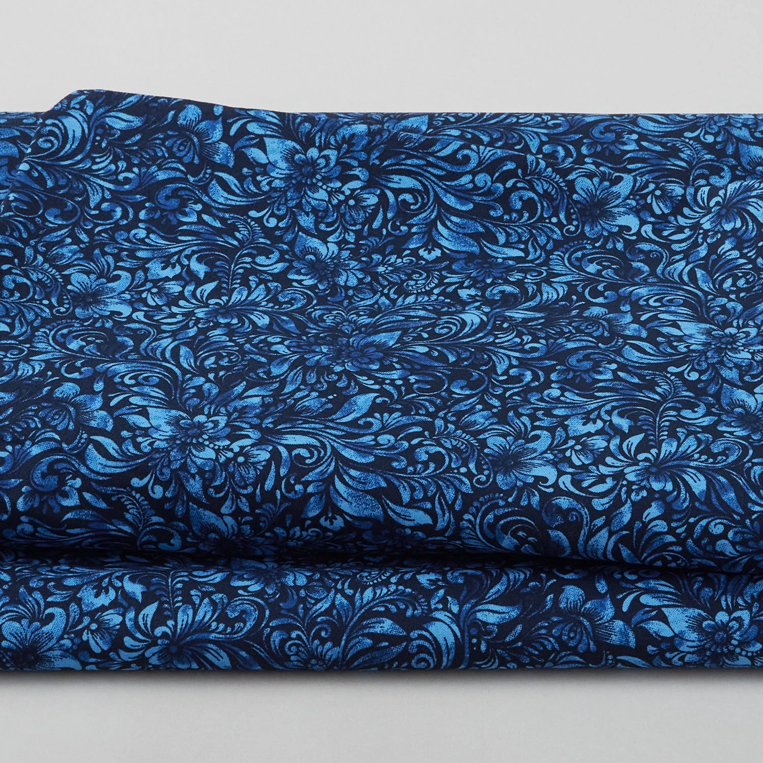 Allure - Watercolor Textured Floral Navy 118" Wide 3 Yard Cut 1 Allure - Watercolor Textured Floral Navy 118" Wide 3 Yard Cut