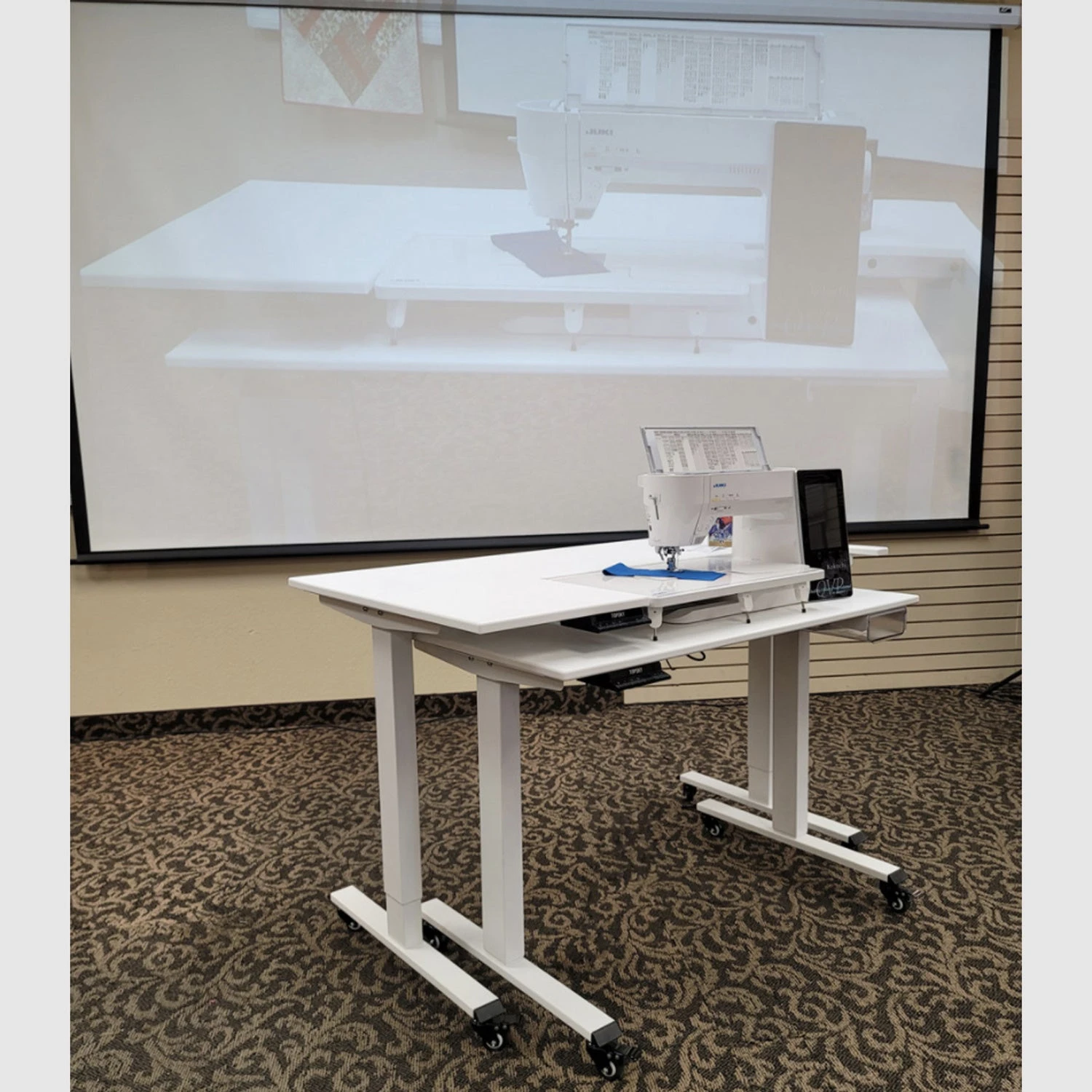 Classi Creations Dual Tier Adjustable Quilting And Sewing Table 5 Classi Creations Dual Tier Adjustable Quilting And Sewing Table - Image 5