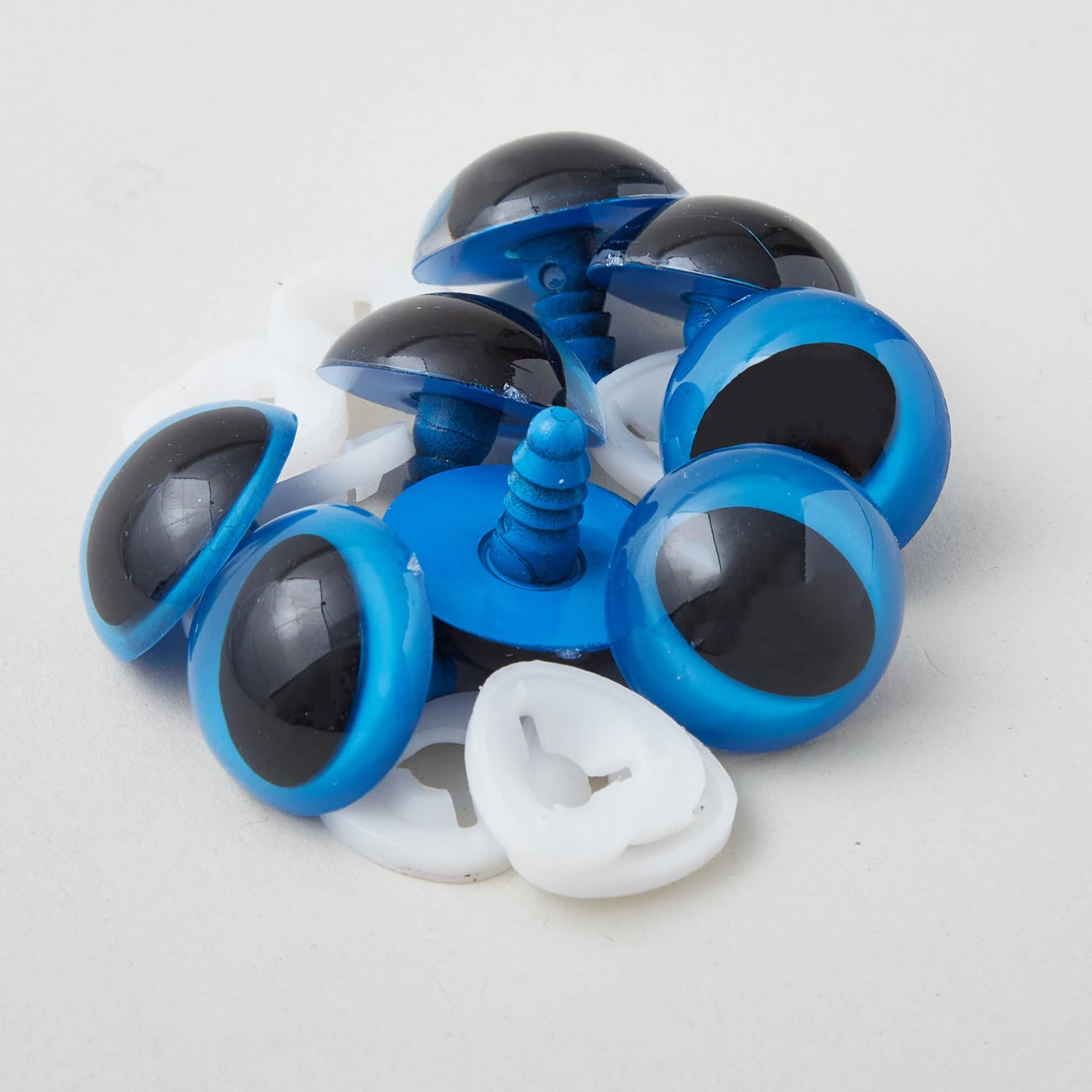 Plastic Slit Pupil Safety Eyes - 25mm Blue - 4 Pairs 1 Plastic Slit Pupil Safety Eyes - 25mm Blue - 4 Pairs
