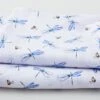 Fanciful Flight - Bees & Dragonflies Toss Purple 3 Yard Cut