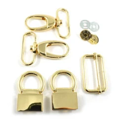 The Double Flip Shoulder Bag Hardware Kit - Gold