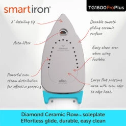 Oliso® TG1600Pro+ Smart Iron® - Turquoise -Clover Outlet Store 39f35c1b 6162 3654 ac1b 6bbda855e0b6