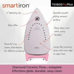 Oliso® TG1600Pro+ Smart Iron® - Pink -Clover Outlet Store 3b652677 2ad0 318e 8717 5d23ac447877 91d100eb 73f6 4bda 9038 aeb36d168d7c