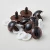 Plastic Slit Pupil Safety Eyes - 30mm Brown - 4 Pairs