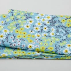 Digital Designs - Small Flowers Cluster Blue 2 Yard Cut