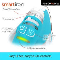Oliso® TG1600Pro+ Smart Iron® - Turquoise -Clover Outlet Store 453abe54 fcf6 3c0d 8fc6 540c8873935c