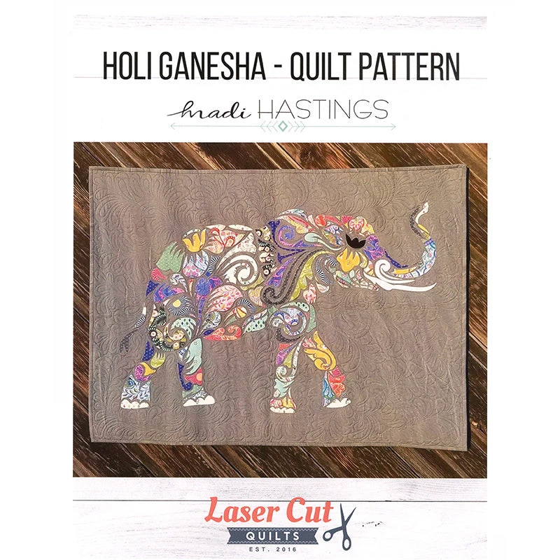 Holi Ganesha Quilt Pattern 1 Holi Ganesha Quilt Pattern