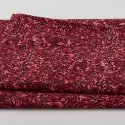 Allure - Watercolor Textured Floral Red 118" Wide 3 Yard Cut