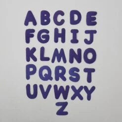 Missouri Star Iron-on Fabric - Navy Round Alphabet