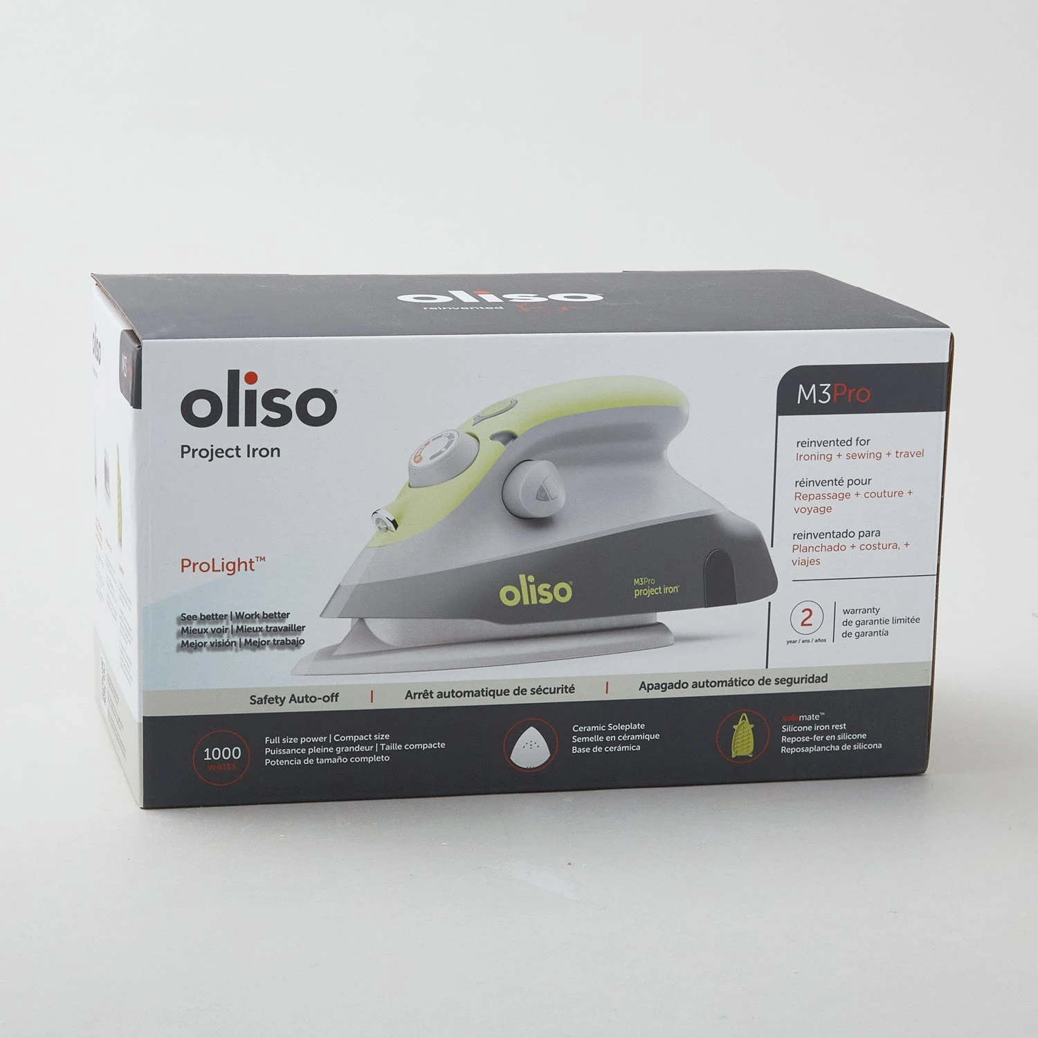 Oliso® M3PRO Mini Project Iron With Trivet - Pistachio 6 Oliso® M3PRO Mini Project Iron With Trivet - Pistachio - Image 6