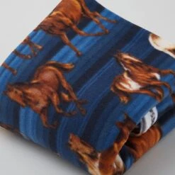 Winterfleece Prints - Stallions Navy 2 Yard Cut