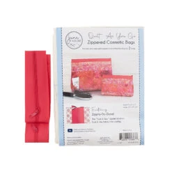 Zippity-Do-Done™ Quilt As You Go Cosmetic Bags Kit - Pink Zipper -Clover Outlet Store 699193da e9c3 3579 b134 b56133c7de51