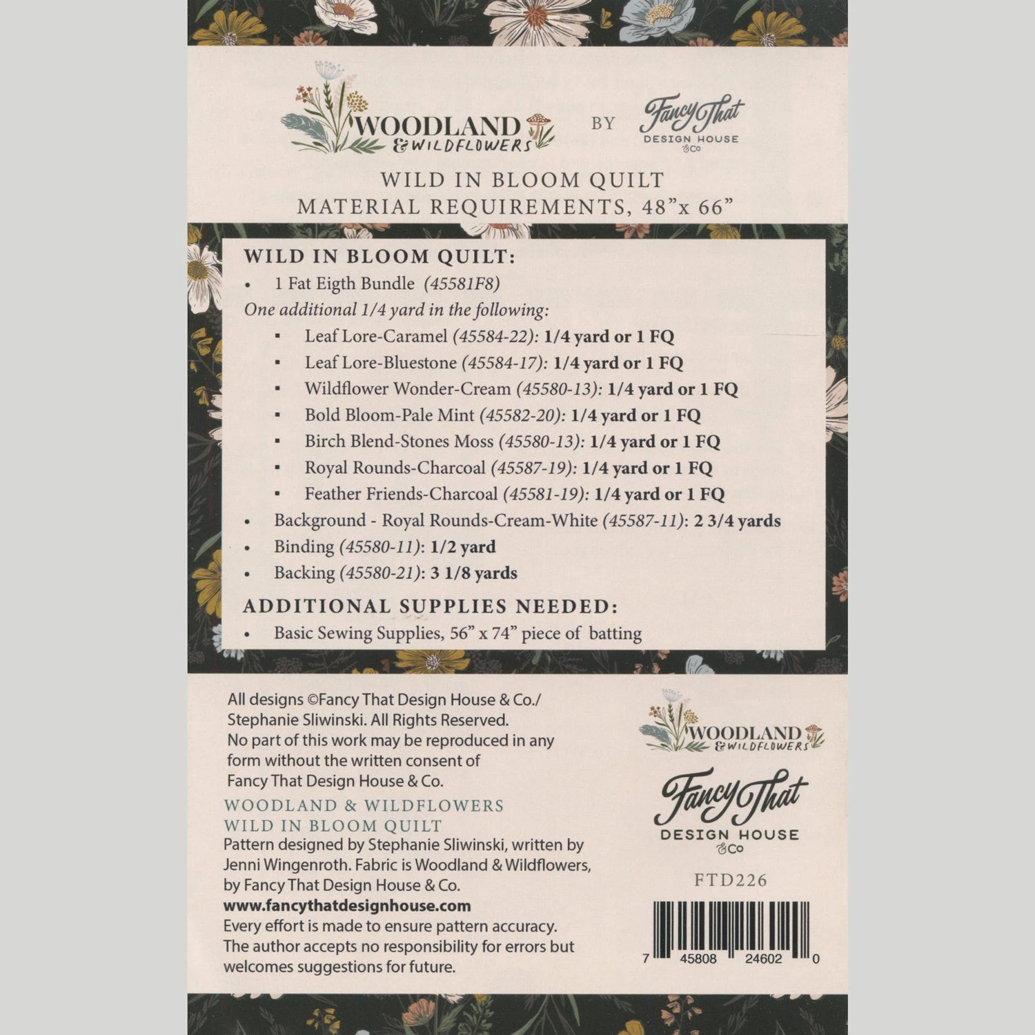 Wild In Bloom Quilt Pattern 2 Wild In Bloom Quilt Pattern - Image 2