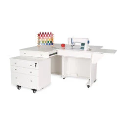 Kangaroo & Joey Sewing Cabinet - Ash White -Clover Outlet Store 929f75ce 2a26 3c7f 8453 aaec9eaeeb2b
