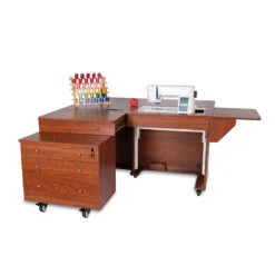 Kangaroo & Joey Sewing Cabinet - Teak -Clover Outlet Store 987222f2 19c3 3703 ba66 20fd7d5ed86e