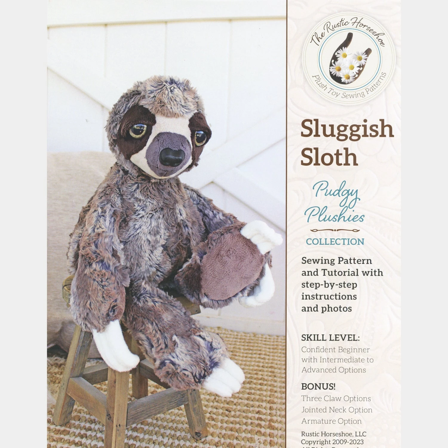 Sluggish Sloth Pudgy Plushies Pattern 1 Sluggish Sloth Pudgy Plushies Pattern