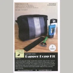 Dapper Dopp Seat Belt Kit - Large Black & Grey -Clover Outlet Store aad992a8 3b53 32e9 8210 86e590ec6b71