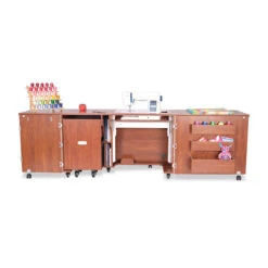 Aussie II Sewing Cabinet - Teak -Clover Outlet Store ab76bb2e 130a 3096 a17a d0be5ff0c211