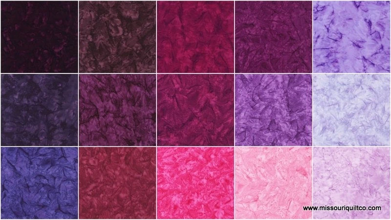 Artisan Batiks Solids - Prisma Dyes Plum Perfect Charm Pack - Image 3