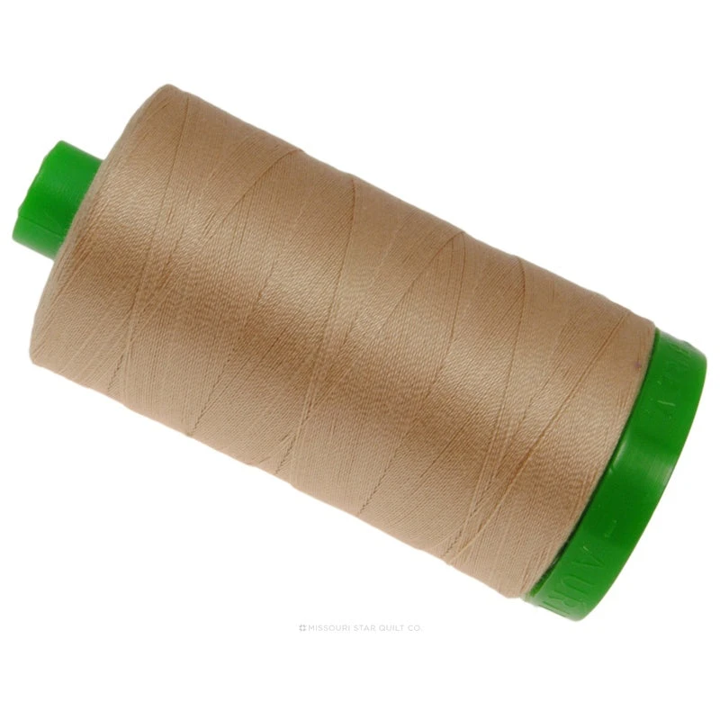 Aurifil 40 WT Cotton Mako Large Spool Thread Beige 1 Aurifil 40 WT Cotton Mako Large Spool Thread Beige