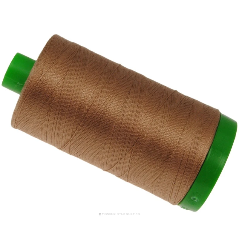 Aurifil 40 WT Cotton Mako Large Spool Thread Cafe Au Lait