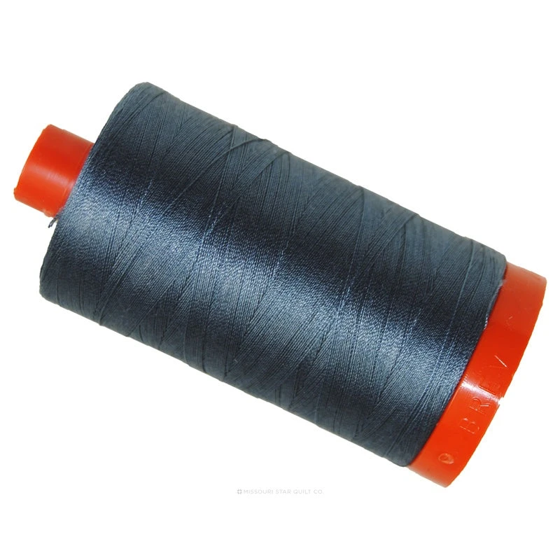 Aurifil 50 WT Cotton Mako Large Spool Thread Medium Grey 1 Aurifil 50 WT Cotton Mako Large Spool Thread Medium Grey
