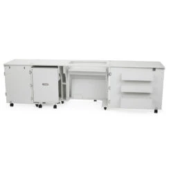 Aussie II Sewing Cabinet - Ash White -Clover Outlet Store aussie ii sewing cabinet ash white k8611 arrow sewing 313b28
