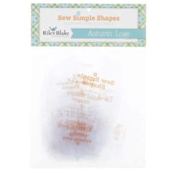 Autumn Love Sew Simple Shapes Template