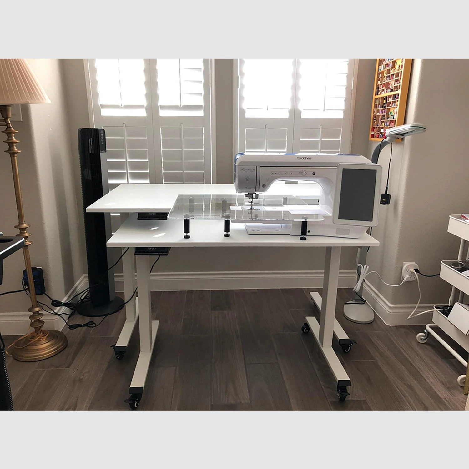 Classi Creations Dual Tier Adjustable Quilting And Sewing Table 3 Classi Creations Dual Tier Adjustable Quilting And Sewing Table - Image 3