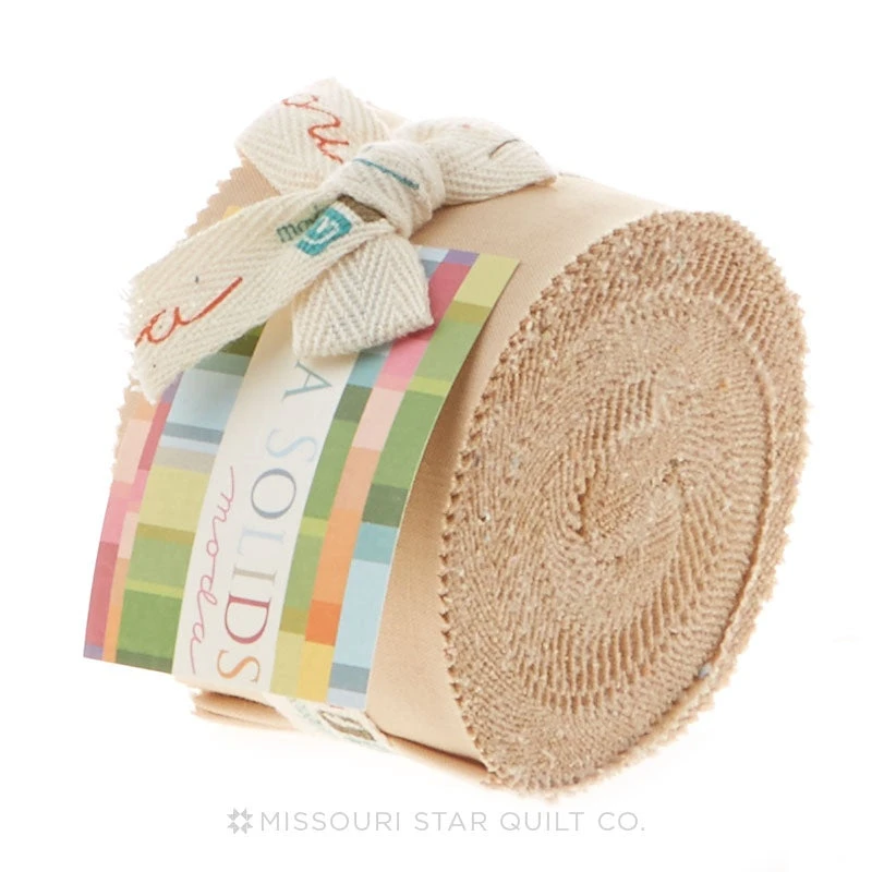 Bella Solids Tan Junior Jelly Roll 1 Bella Solids Tan Junior Jelly Roll