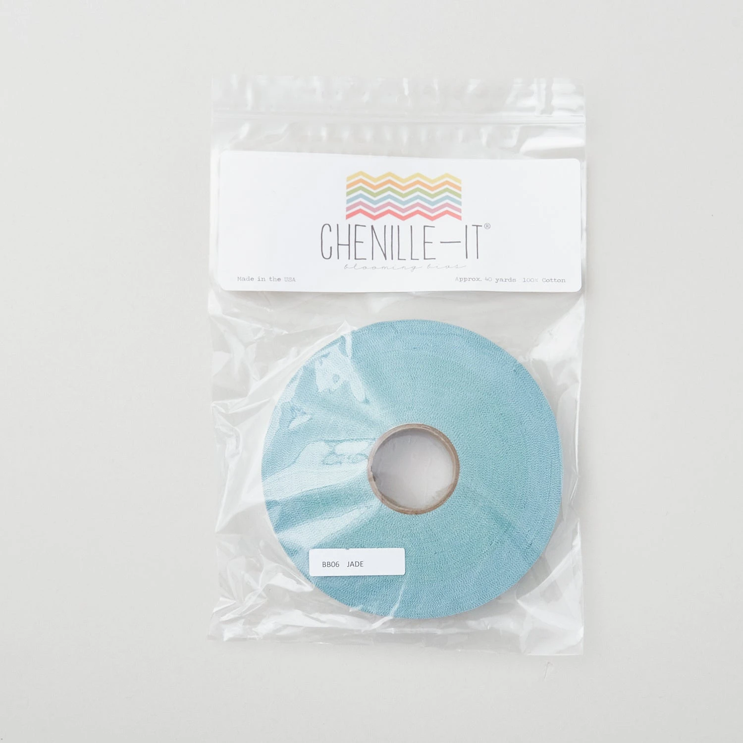 Chenille-It Blooming Bias Sew & Wash Trim - 5/8" Jade 2 Chenille-It Blooming Bias Sew & Wash Trim - 5/8" Jade - Image 2