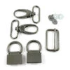 The Double Flip Shoulder Bag Hardware Kit - Gunmetal