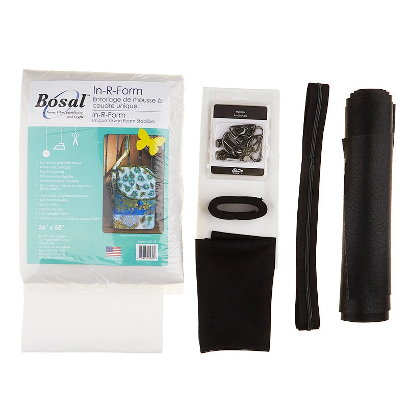 Hamilton Travel Duffle Kit - Black Faux Leather 2 Hamilton Travel Duffle Kit - Black Faux Leather - Image 2