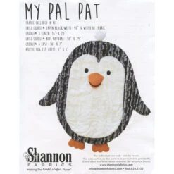 Cuddle® Kit - My Pal Pat The Penguin -Clover Outlet Store cuddle kit my pal pat the penguin ckmypalpat blackwhite shannon fabrics shannon christensen 29f0c7