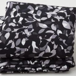 Dappled Leaves - Dappled Leaf Black/Charcoal 108" Wide 3 Yard Cut