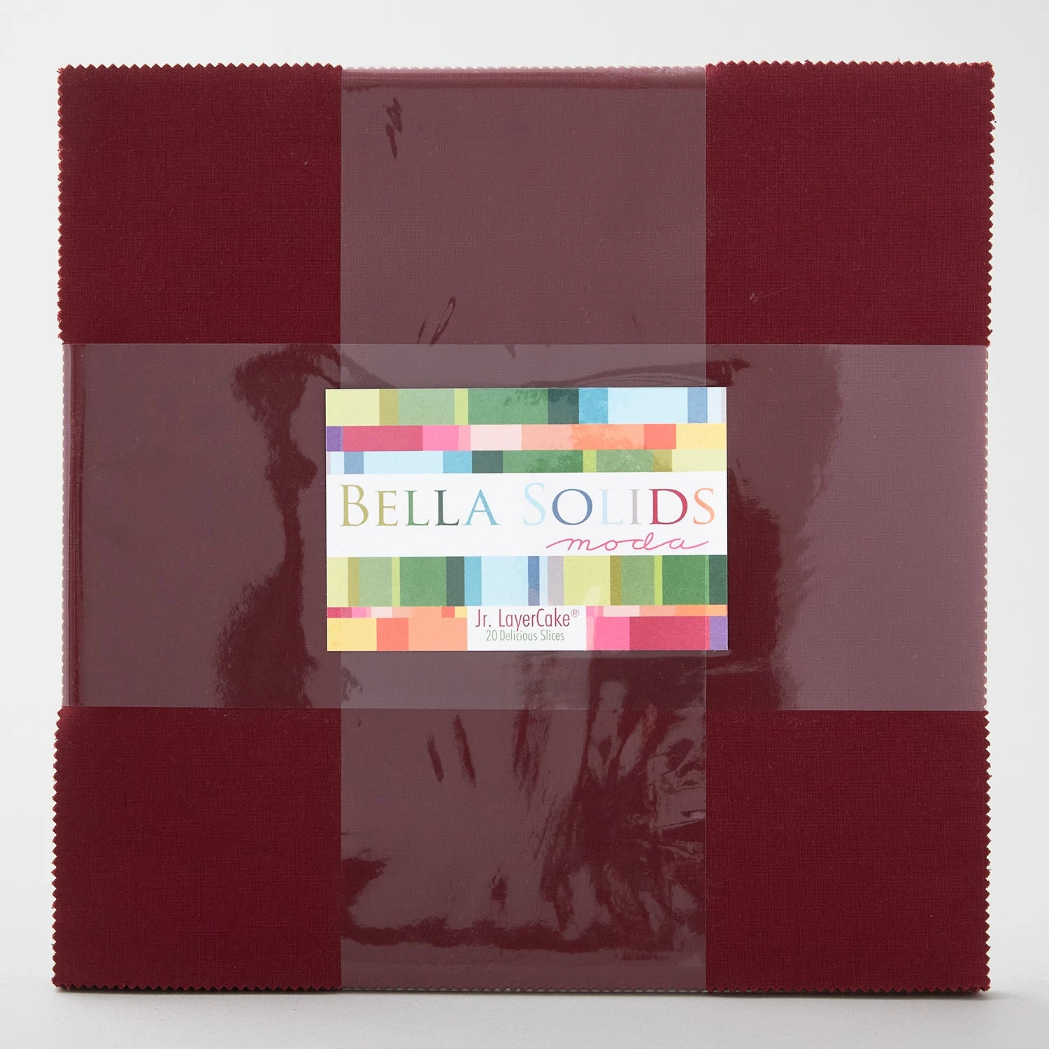 Bella Solids Burgundy Junior Layer Cake 1 Bella Solids Burgundy Junior Layer Cake