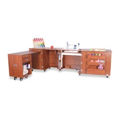 Aussie II Sewing Cabinet - Teak -Clover Outlet Store db7e7458 7de8 34e5 8793 a4a3f8806059