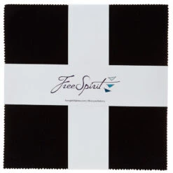 Designer Essential Solids Black 10" Squares