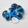 Plastic Slit Pupil Safety Eyes - 30mm Blue - 4 Pairs