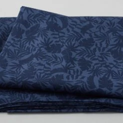 Breezeway Favorites - Mini Palms Dark Blue 2 Yd Cut