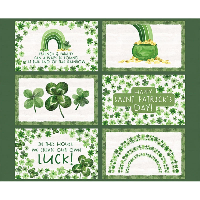 Monthly Placemat Panels - March Saint Patrick's Day Placemat Green Panel 1 Monthly Placemat Panels - March Saint Patrick's Day Placemat Green Panel
