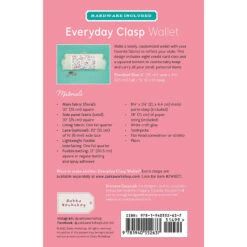 Everyday Clasp Wallet Kit -Clover Outlet Store everyday clasp wallet kit zw2637 zakka workshop zakka workshop 061a4e