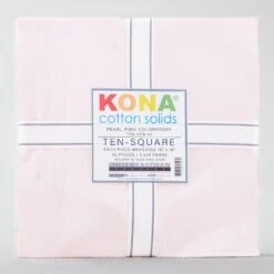 Kona Cotton Pearl Pink Ten Squares