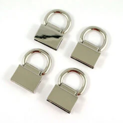 Emmaline Edge Connector Strap Anchors - Set Of Four Nickel