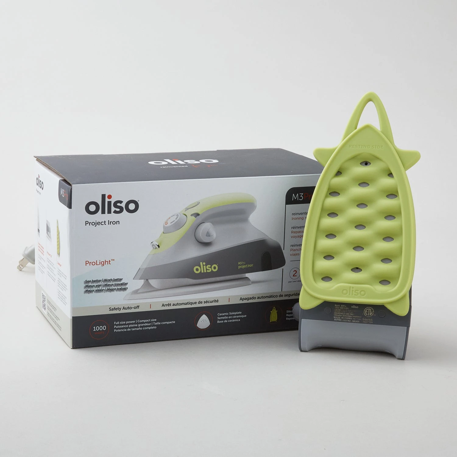 Oliso® M3PRO Mini Project Iron With Trivet - Pistachio 5 Oliso® M3PRO Mini Project Iron With Trivet - Pistachio - Image 5