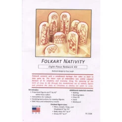 Folkart Nativity Redwork Embroidery Kit -Clover Outlet Store folkart nativity redwork embroidery kit pc 2106 the posy collection posy lough 598fb5