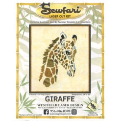 Giraffe SewFari Laser Cut Kit -Clover Outlet Store giraffe sewfari laser cut kit sf giraffe westfield laser design co westfield laser design 28f55c