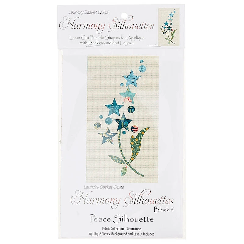 Harmony Peace Silhouettes Laser Cut Fusible Appliqué Shapes